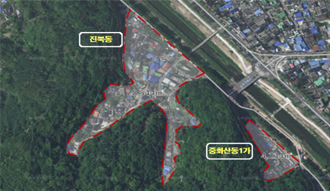 도토리골 새뜰마을 조성사업 위치