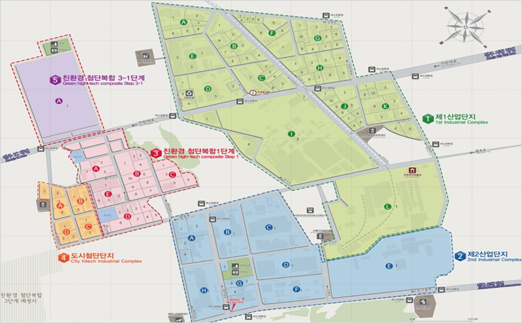 전주 산업단지 세부도입니다